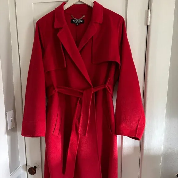 J Crew Wrap Coat - Picture 1 of 5